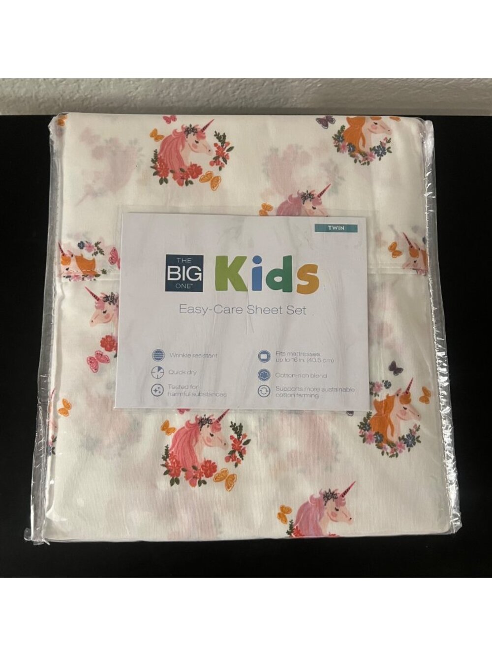 Girls Unicorn The Big One Twin Easy -Care Sheet Set
